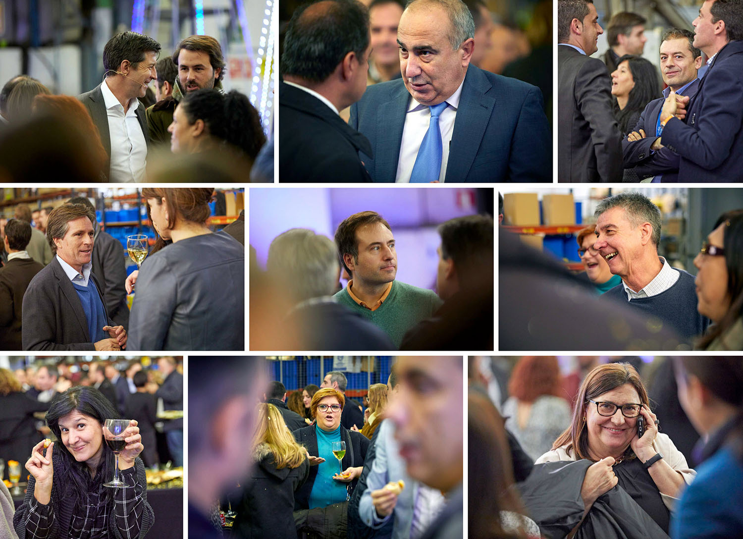 Thyssenkrupp Copa Navidad fotografia eventos empleados hablando