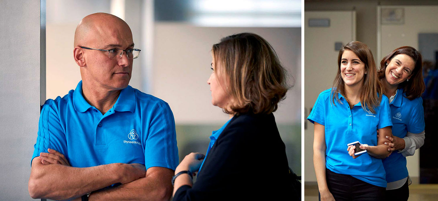 Thyssenkrupp Formación parejas hablando