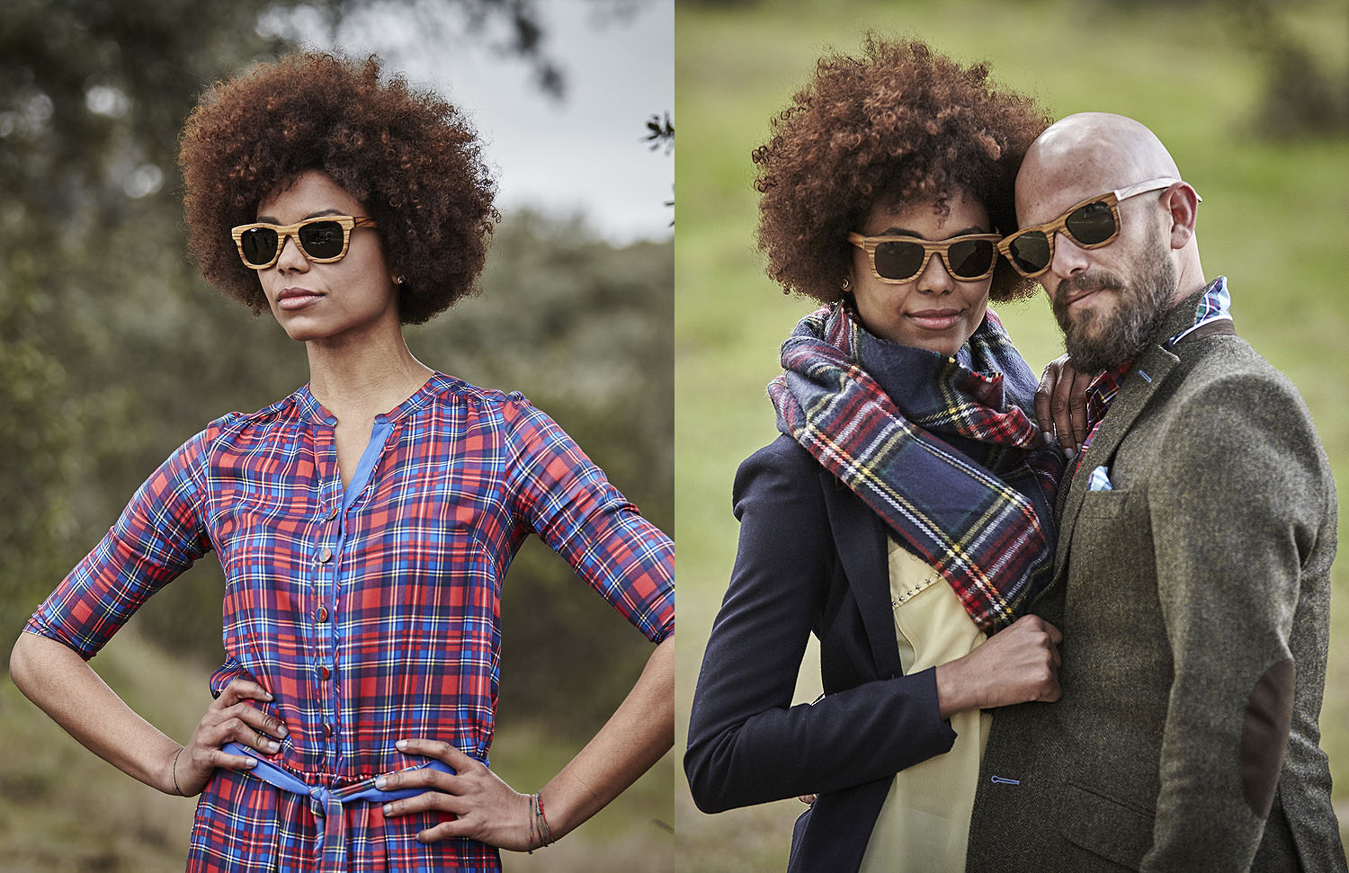 pareja modelos gafas de madera el ganso