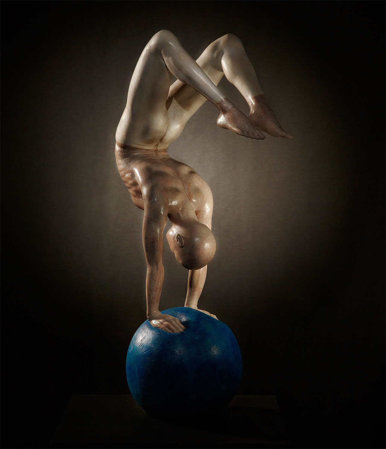 reportaje fotografico obra escultor tortajada azul