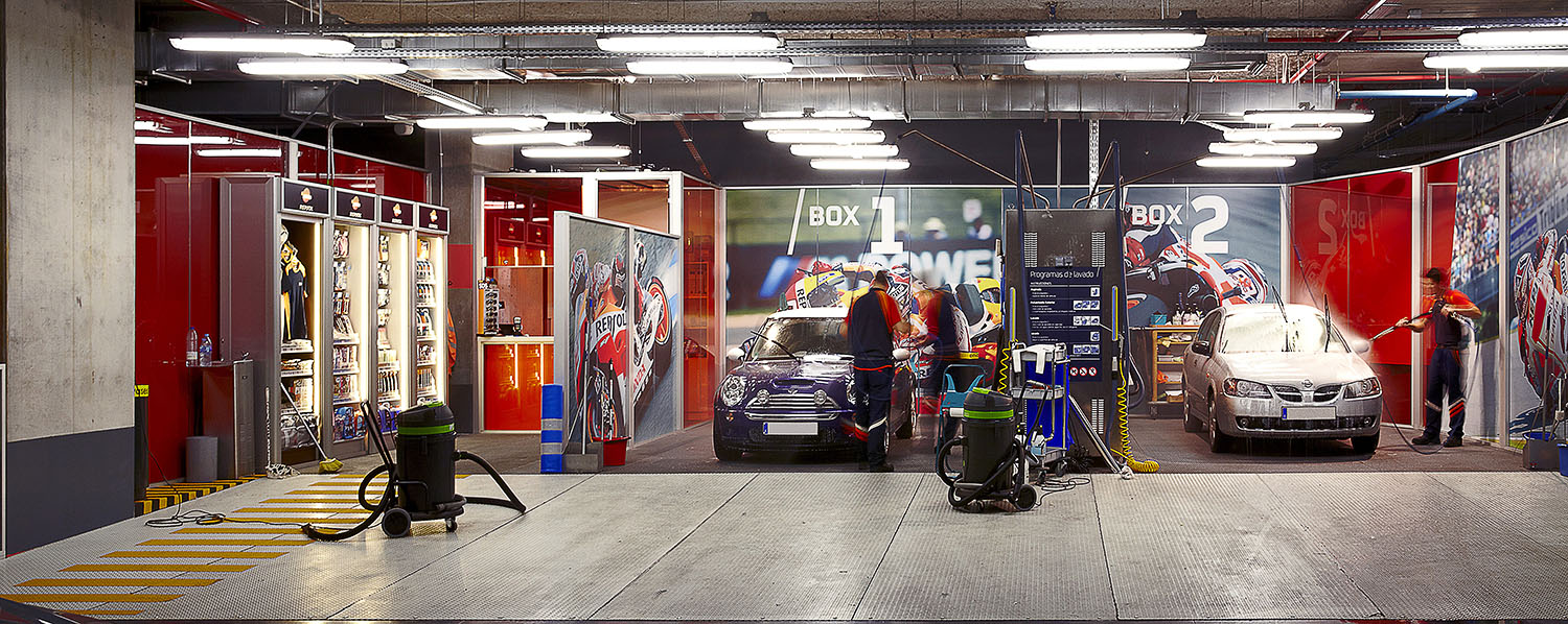 repsol campus lavadero coches garaje